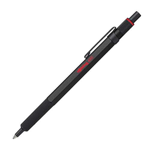 rOtring 600 bolígrafo | punta media | tinta azul | cuerpo negro | recargable