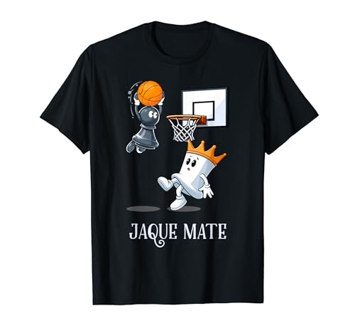 Jaque Mate Ajedrez Y Baloncesto Regalo Divertido Ajedrez Camiseta