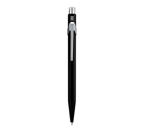 Caran d'Ache 849 Metal Range - Bolígrafo retráctil (aluminio, cartucho de tinta negro), diseño con forma hexagonal, color negro