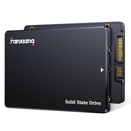 fanxiang SSD SATA III 6Gb/s 2.5' QLC, SSD 256GB, 550 MB/s de Lectura, 500 MB/s de Escritura, Disco Duro SSD, SSD Interno Conpatible con computadoras de Escritorio y portátiles