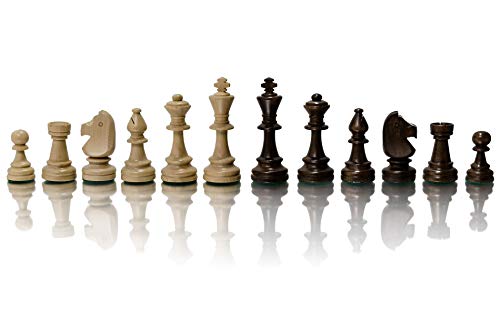 Master of Chess Piezas de Ajedrez de Madera - Hecho a Mano Fichas Ajedrez Torneo - Altura del Rey de 90 mm - Staunton NO.5