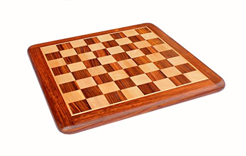 StonKraft Tablero de Juego de ajedrez de Madera Coleccionable de 21 'x 21' sin Piezas para Jugadores de ajedrez Profesionales