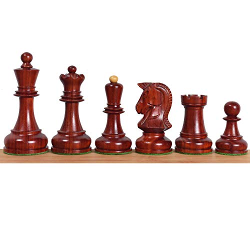 Royal Chess Mall Dubrovnik - Juego de ajedrez reproducido de los años 70, juego de ajedrez de madera de palisandro, tamaño King, piezas de ajedrez de triple peso (3.3 libras)
