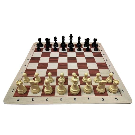Conjunto de ajedrez Neopreno DGT, Ideal para Aficionados y Clubes, Tablero de ajedrez y Piezas de ajedrez para niños y Adultos, Conjunto de ajedrez, Juego de Ajedrez