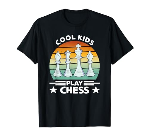 Cool Kids Play Chess Juego de mesa de jaque mate de ajedrez Camiseta