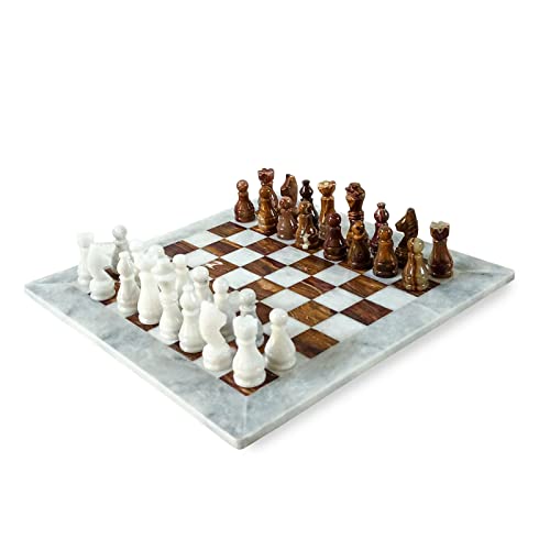 Tablero de ajedrez de mármol natural blanco y rojo con ajedrez rojo y blanco italiano mármol mesa chessboard 30x30