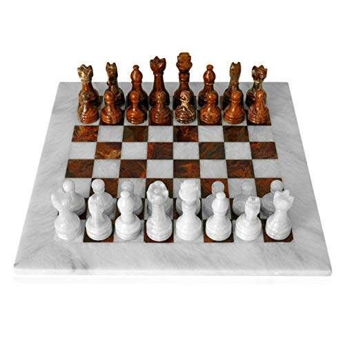 Tablero de ajedrez mármol natural blanco rojo con ajedrez rojo y blanco italiano mármol mesa chessboard 40x40