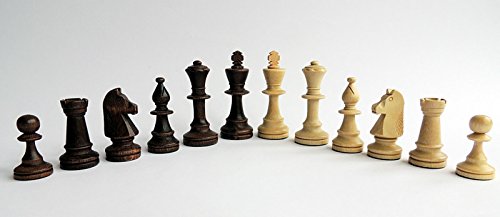 Classic Staunton (n. ° 5 y 6) Figuras de ajedrez ponderadas de Madera Profesionales, Piezas de ajedrez (n. ° 6)