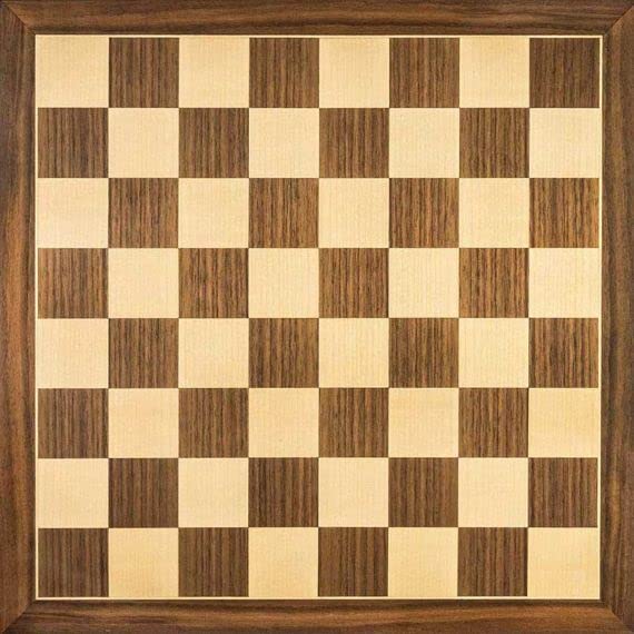 Tablero de ajedrez Nogal Rechapados Ferrer - Sin notación, Tamaño 5, Ideal para Aficionados y Clubes, Tablero de ajedrez para niños y Adultos, Tablero de ajedrez, Juego de Ajedrez de Madera