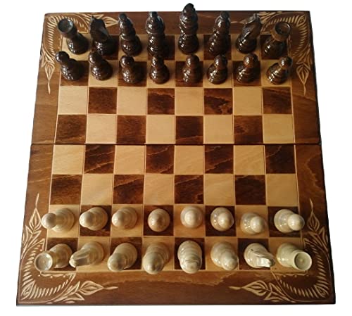 Nuevo juego de ajedrez marrón, damas, backgammon, pieza de ajedrez de madera, caja de ajedrez 38x38cm, juego de ajedrez de madera, borradores, juego educativo, regalo