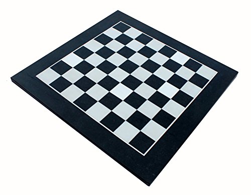 StonKraft Tablero de ajedrez coleccionable de piedra natural negra y mármol blanco sin piezas – Piezas de ajedrez adecuadas de madera y latón disponibles por separado