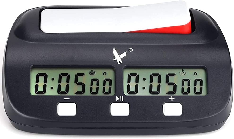 Reloj de Ajedrez Digital Electronico con Pantalla multifuncion, Reloj Ajedrez de Competicion Profesional, Reloj Digital Ajedrez Fide