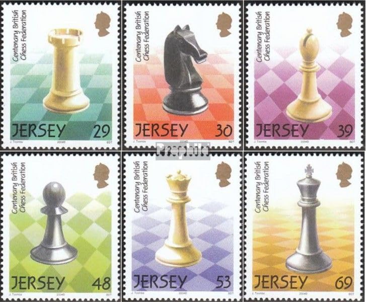 Prophila Collection Gran Bretaña - Jersey 1111-1116 (Completa.edición.) Nuevo con Goma Original ** MNH 2004 ajedrez (Sellos para los coleccionistas) ajedrez