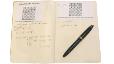 libreta de anotaciones ajedrez
