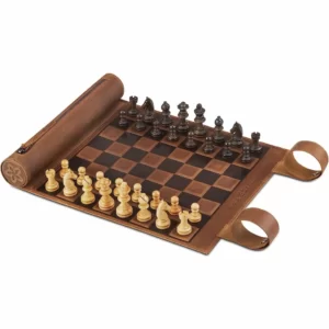 tablero de ajedrez de cuero