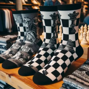 calcetines de ajedrez