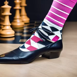 calcetines de ajedrez
