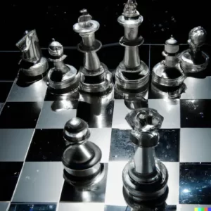 juego de piezas de ajedrez de aluminio