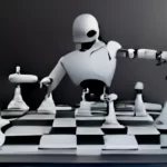 robot jugando al ajedrez