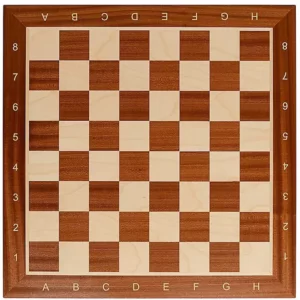 tablero de ajedrez de caoba