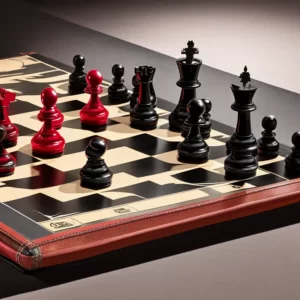 tablero de ajedrez de cuero