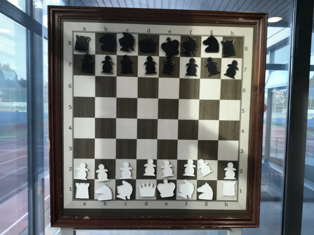 tablero mural de ajedrez